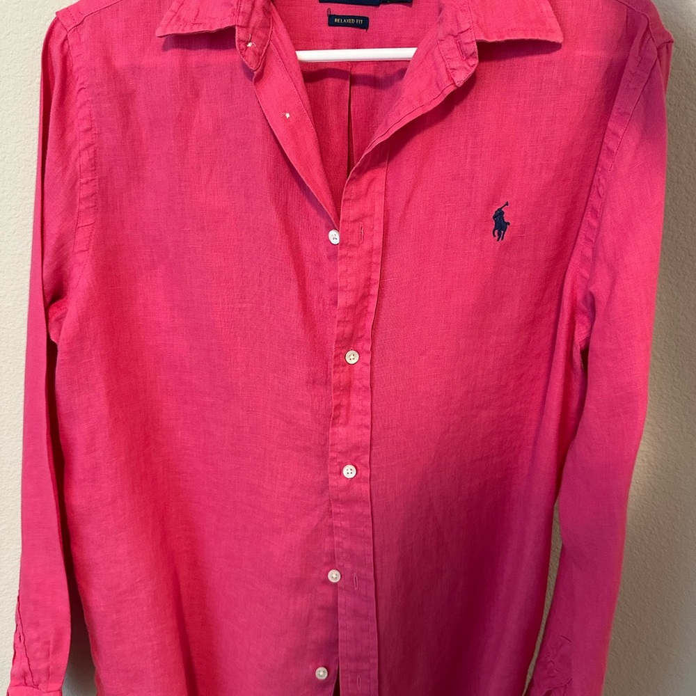 Ralph Lauren Women’s Vibrant Pink Casual Shirt